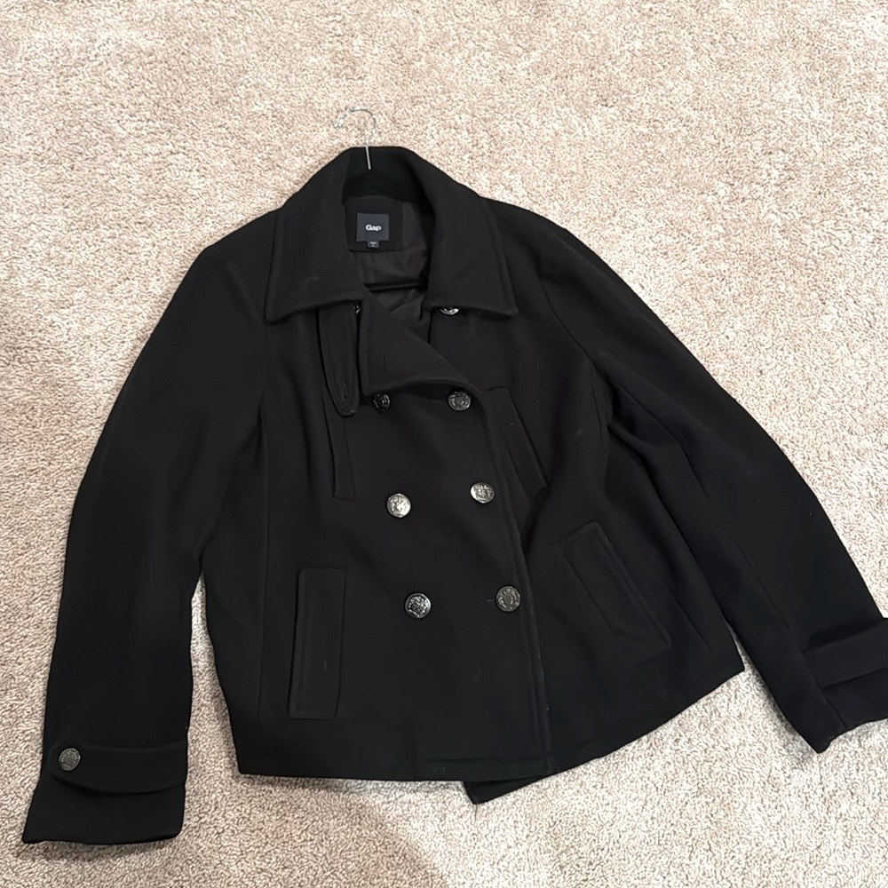 Gap Black Large Pea Coat